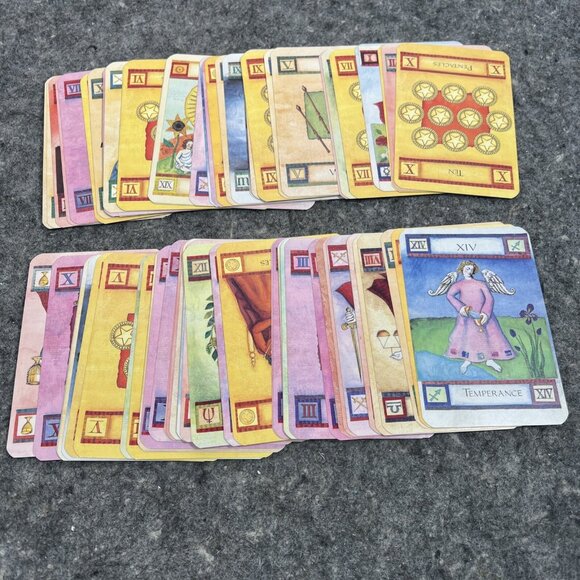 THE ART OF TAROT, Liz Dean, 78 card replacement deck and silk scarf cloth - Picture 3 of 7